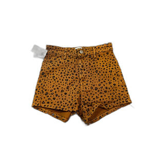 NWT Sunday Best denim Leopard shorts Size 00